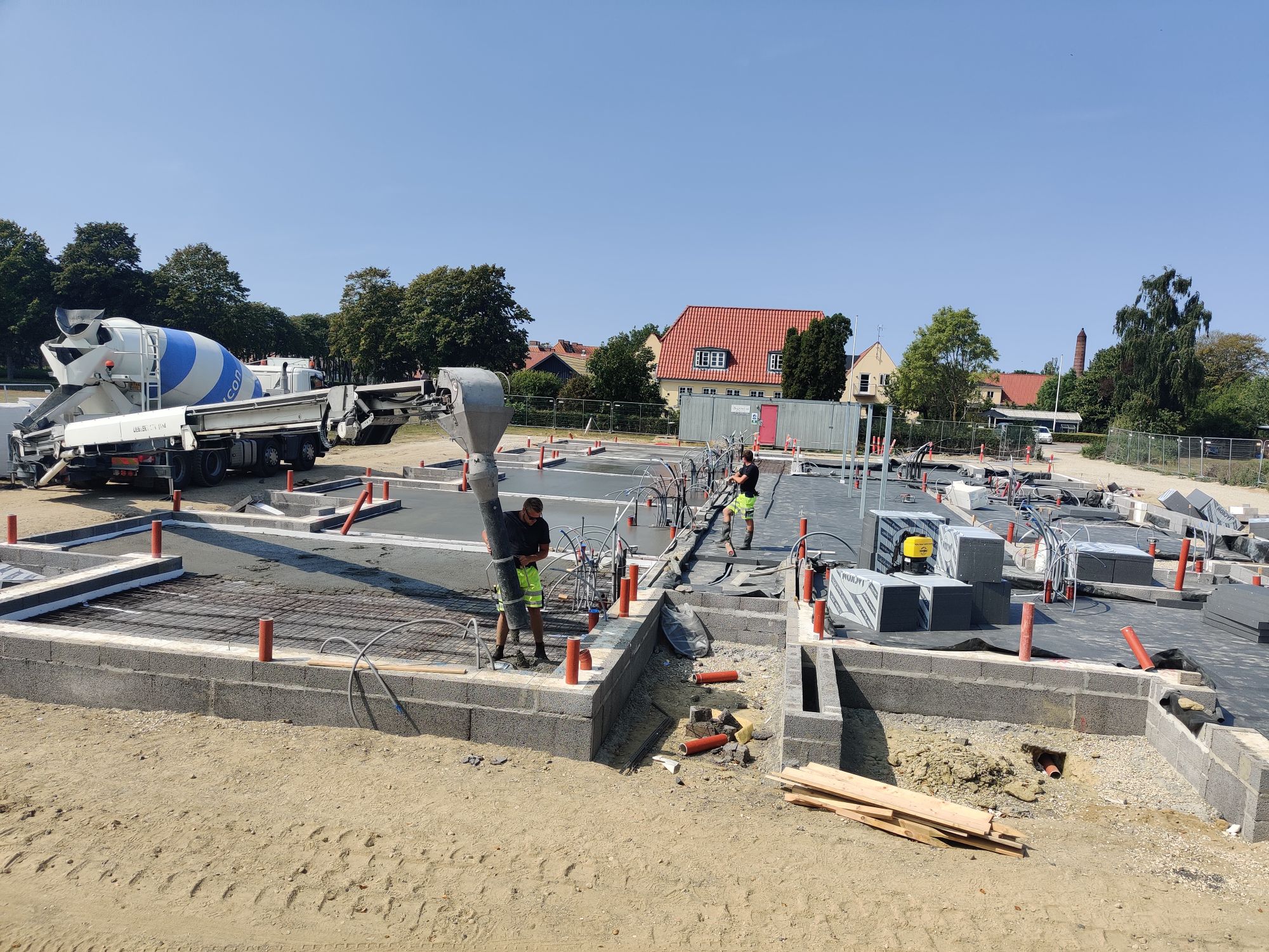 Støbning af fundament